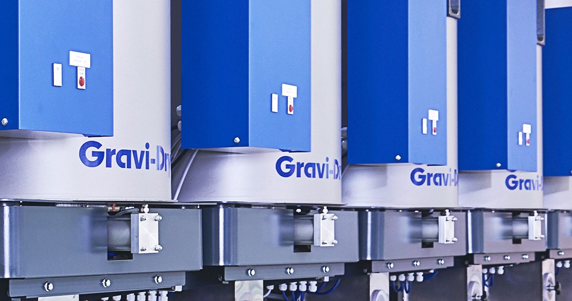 Gravi-Dryer - ett Loss in Weight torkningssystem för hantering av plastmaterial