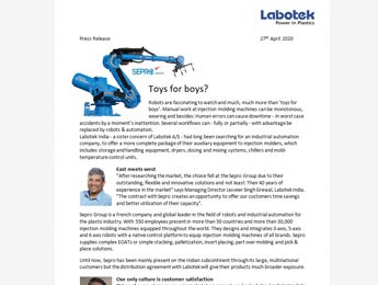 Labotek India will sell Sepro robots